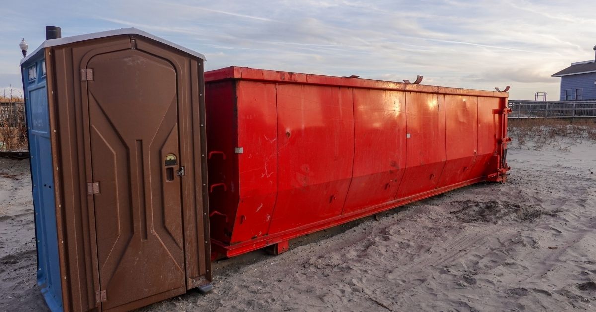 Commercial Dumpster and Port-A-Potty