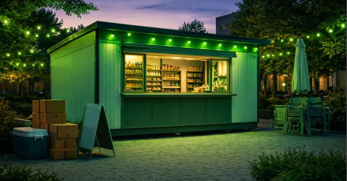 A temporary structure